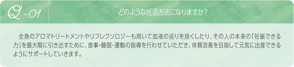 どのような妊活方法になりますか